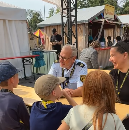 Die Polizei Stuttgart bei der Kinderspielstadt Stutengarten 2025