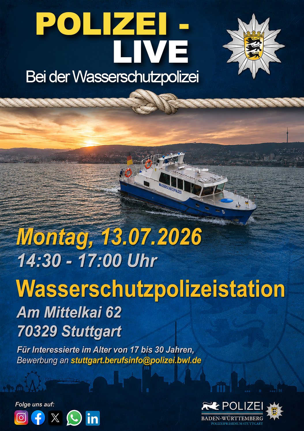 POLIZEI LIVE: Bei der Wasserschutzpolizei