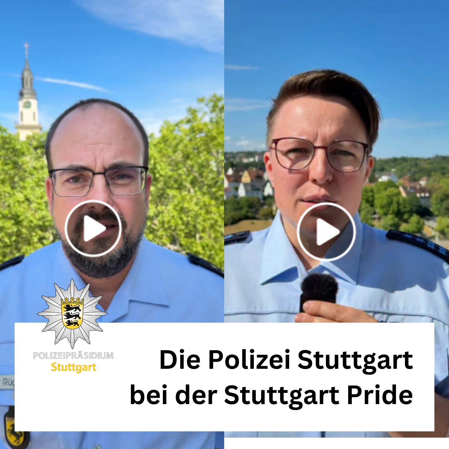 Polizei Stuttgart bei der Stuttgart Pride am 25. und 26. Juli 2026
